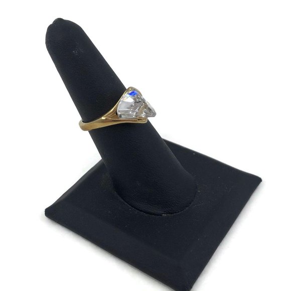 Fancy Cut White Tourmaline 18K Gold Electroplated - Picture 5 of 9